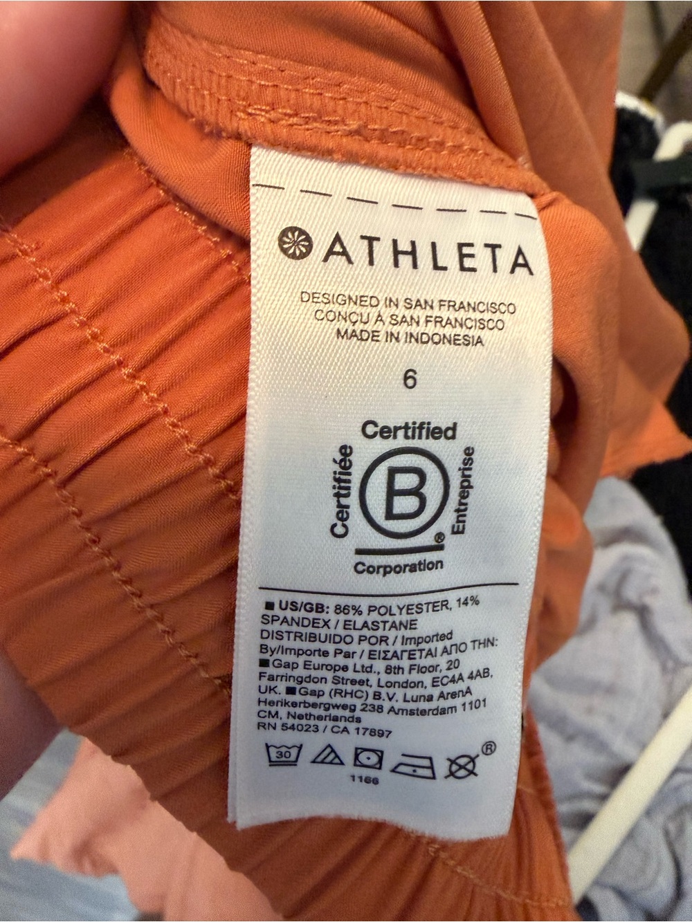 Athleta Arrival Skirt Midi Sunbaked Clay Orange Size 6 - Picture 5 of 7
